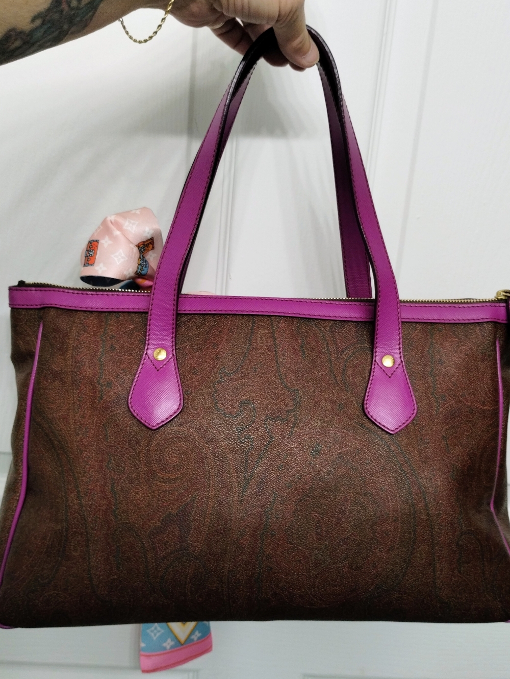Etro Milano Bundle Of Tote And Crossbody Bag - Picture 5 of 16
